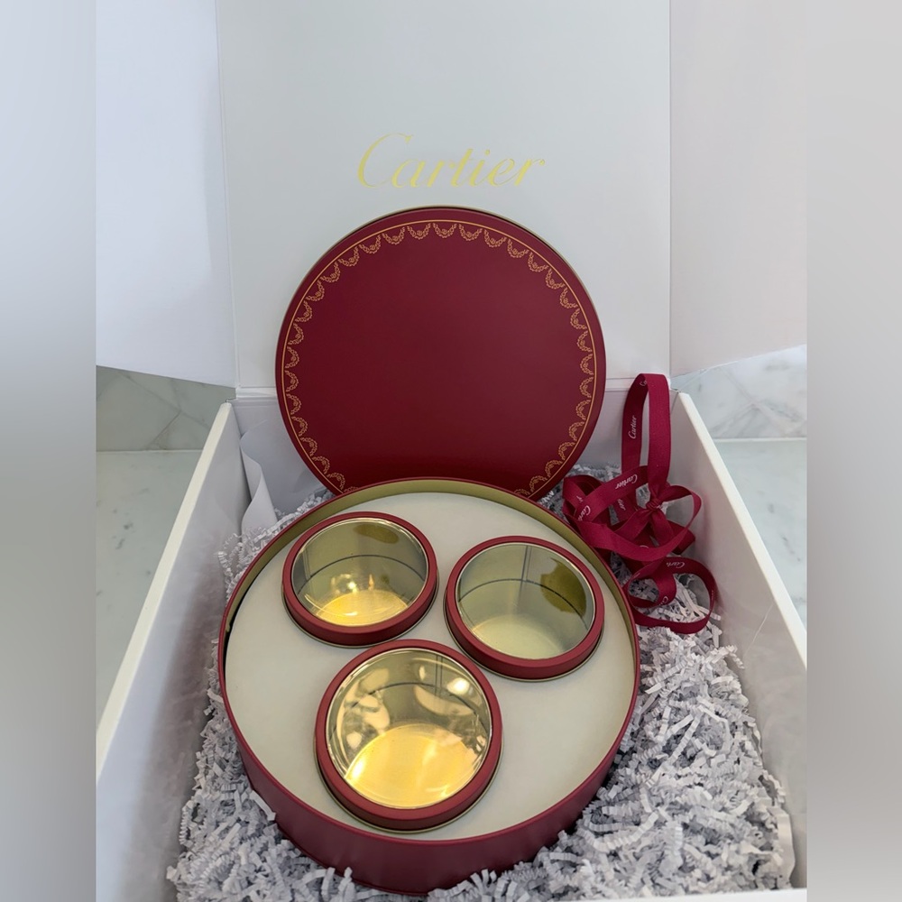 Cartier Gift Box with Ribbon and Tin Containers - Picture 3 of 4